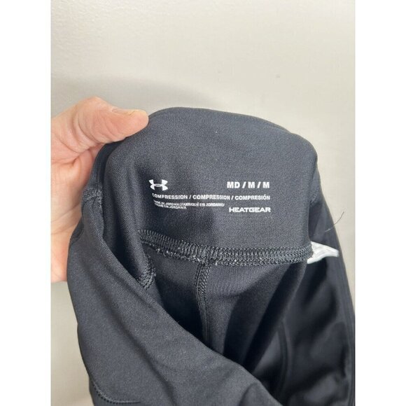 Under Armour Womens Compression Ankle Active Cropped Black Leggings Size Medium - Picture 9 of 10